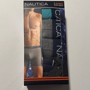 Nautica Boxer Briefs Mens Small 4 Pack